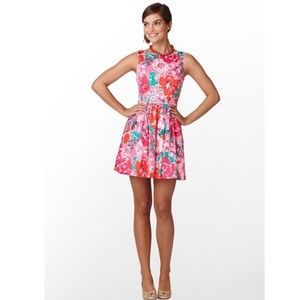 LILLY PULITZER 8 Floral Cocktail/Sundress - 8